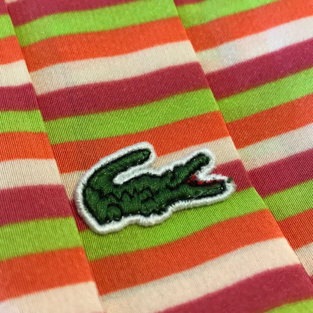 Lacoste Striped Pleated Tennis Skirt